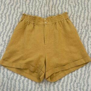 Mustard shorts